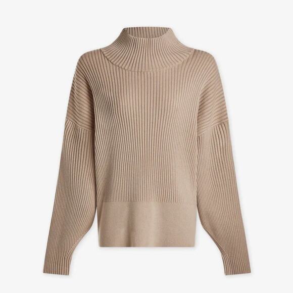 Varley Mayfair Ribbed Knit Mock neck Sweater - Picture 2 of 8